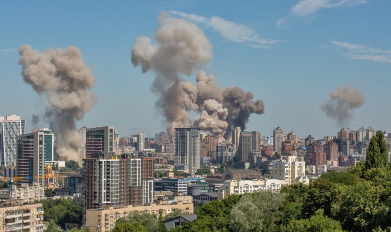 Devastating Strikes Hit Kyiv