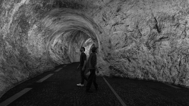 JR Paris inflatable bridge turns Pont Neuf into cave JR Paris inflatable bridge turns Pont Neuf into cave